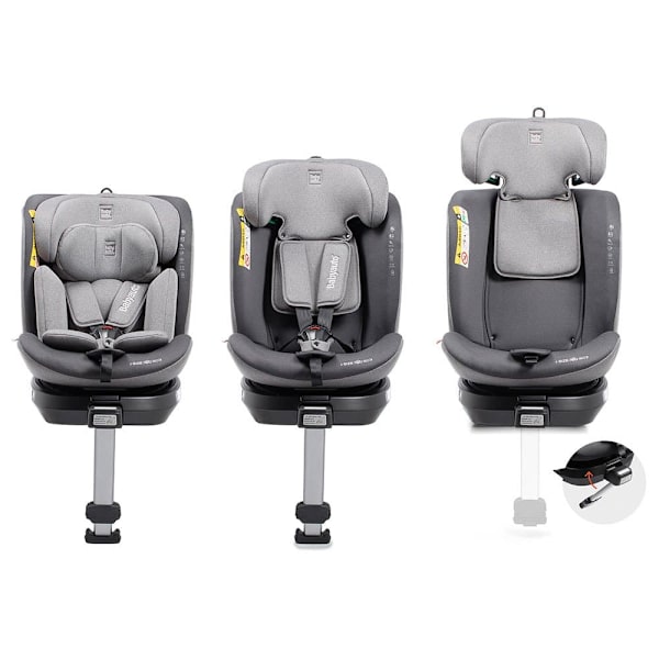 Babyauto Bilsæde Aitana Swivel 360º Isofix Leg Support Grå