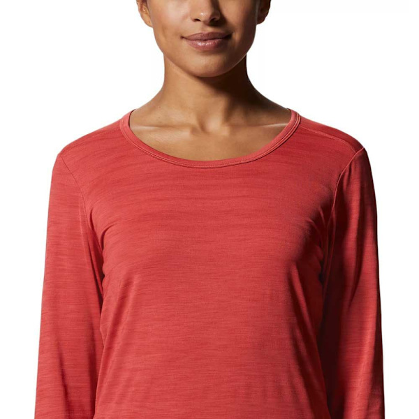 Mountain Hardwear Mighty Stripe™ Pitkähihainen T-paita Oranssi M Nainen