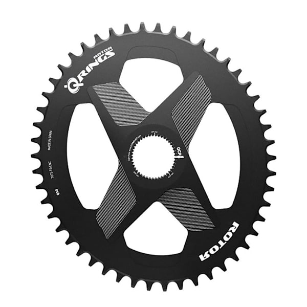 Rotor Kæderring Q-rings Direct Mount Oval Sort 42t
