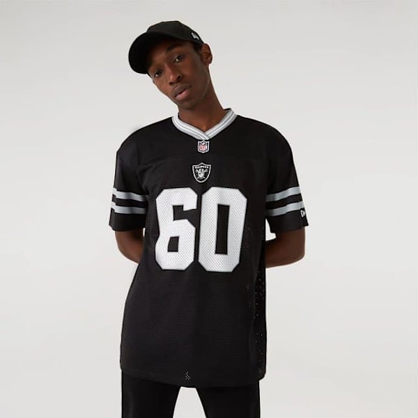 New Era Lyhythihainen T-paita Nfl Mesh Las Vegas Raiders Musta M Mies