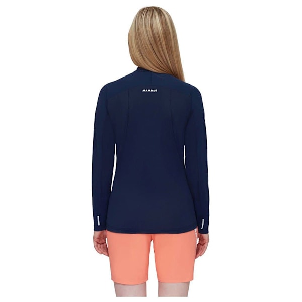 Mammut Aenergy Fl Zip T-shirt Med Lange ærmer Blå XS Kvinde