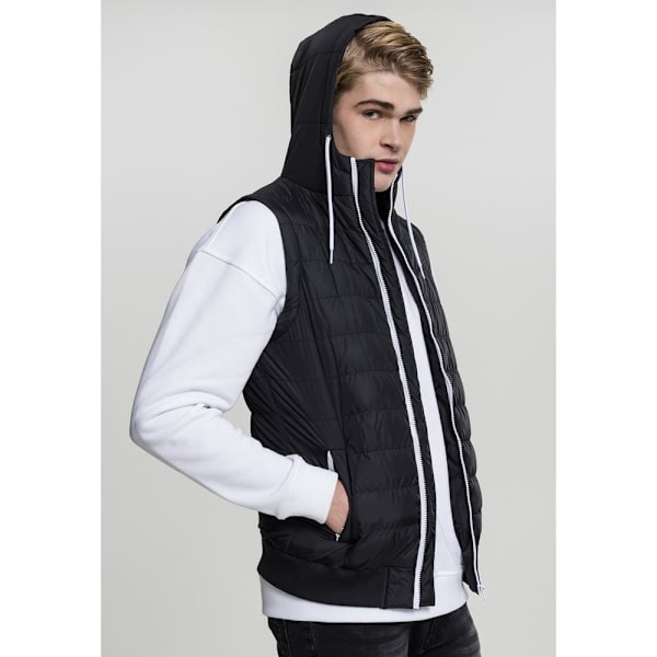 Urban Classics Väst Bubble Hooded Svart M Man