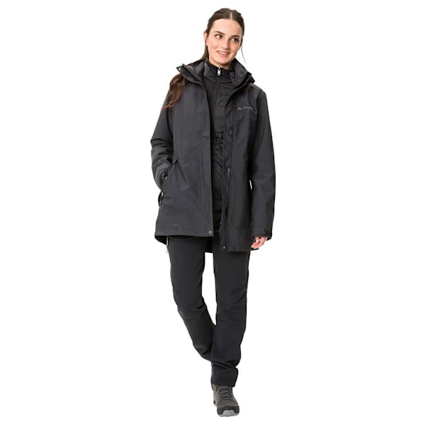 Vaude Jacka Idris 3 In 1 Iii Svart 44 Kvinna