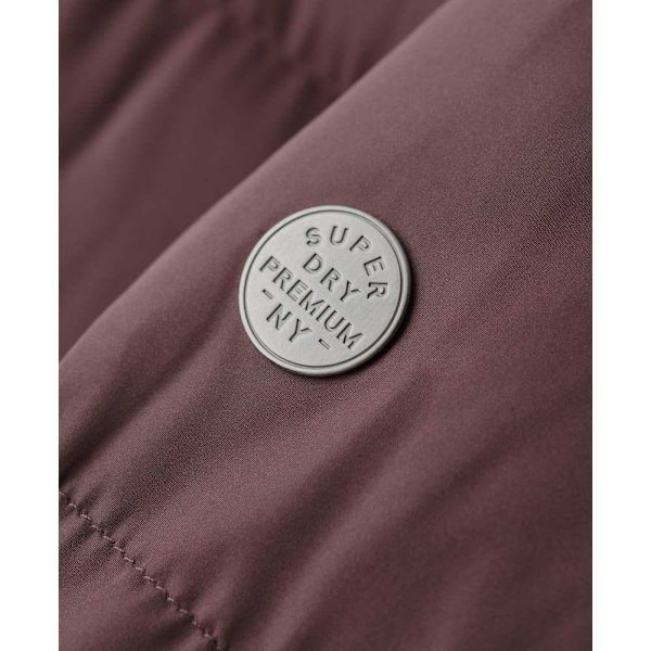 Superdry Maxi Longline Jacka Lila L Kvinna