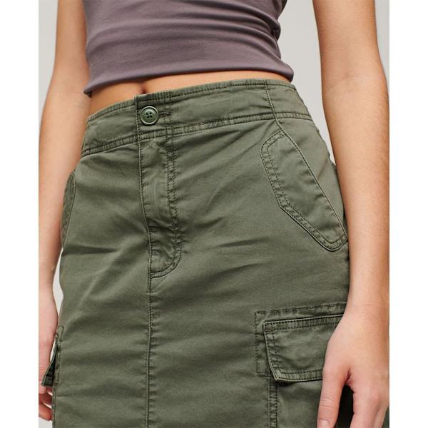 Superdry Cargo Midikjol Grönt S Kvinna