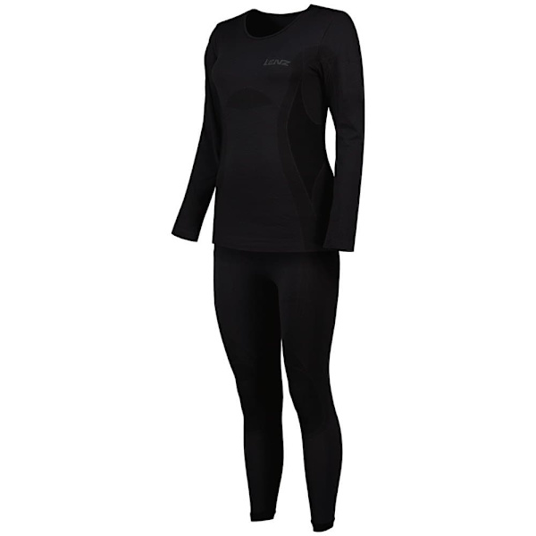 Lenz Långärmad Baslagerset Merino Svart XL-2XL Kvinna