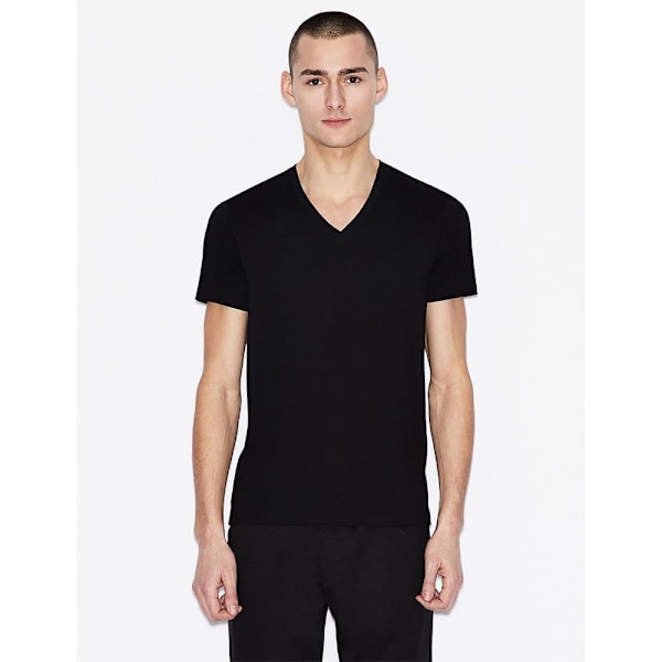 Armani Exchange Kortärmad T-shirt Med V-ringning 8nzt75_zja5z Svart XS Man