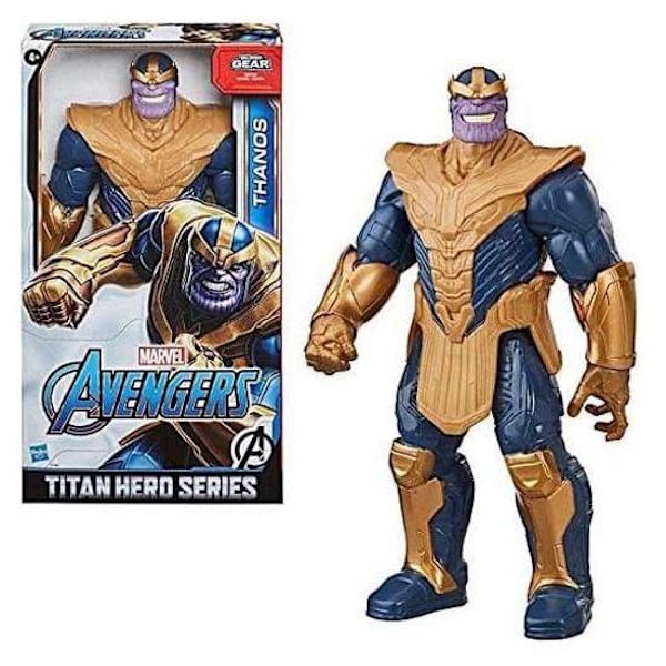 Marvel Titan Hero Deluxe Thanos Blå,Guld