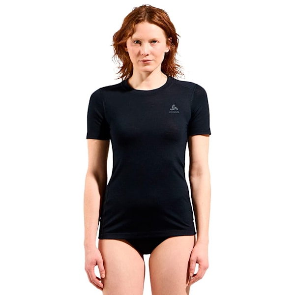 Odlo Merino 160 Kortærmet Baselayer Sort XL Kvinde