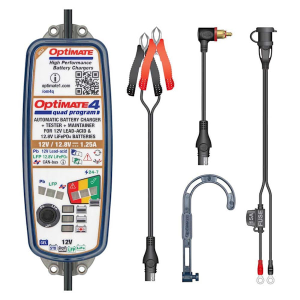 Optimate Laddare Tm630-pr 4 Quad Premium Program Durchsichtig