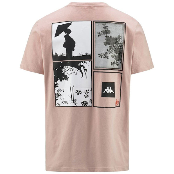 Kappa Kortärmad T-shirt Authentic Jpn Glifer Rosa M Man
