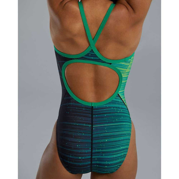 Tyr Badedragt Durafast Elite Diamondfit Speedwarp Blå 28 Kvinde