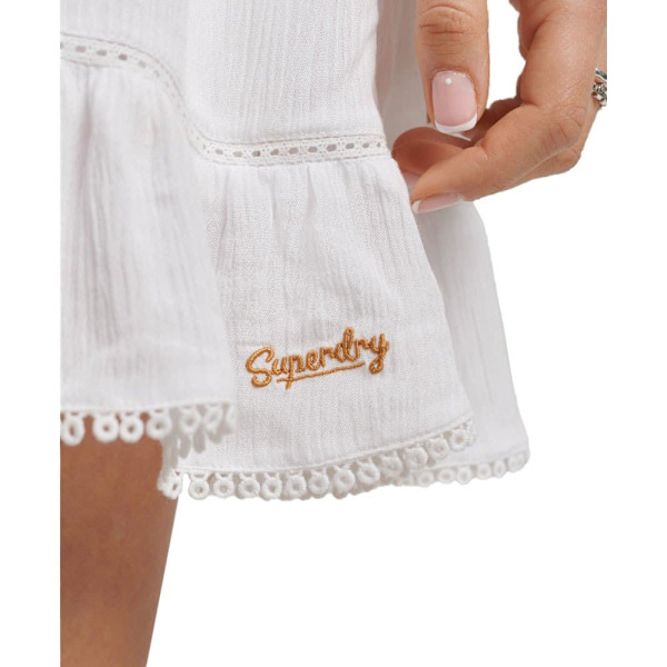 Superdry Kjole Vintage Mini Beach Cami Hvid M Kvinde