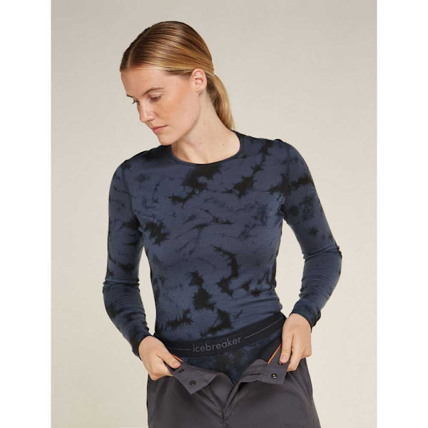 Icebreaker Merino 200 Oasis Cloud Dye Leggings Grå M Kvinna