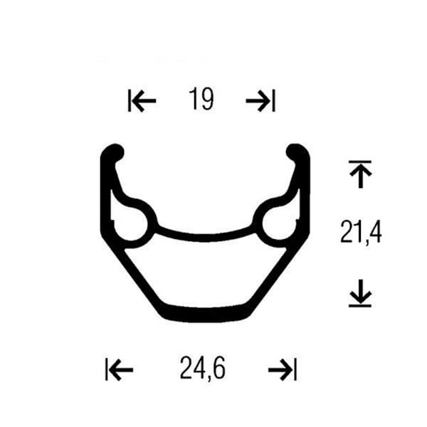 Gurpil Xm-1 29´´ Tubeless Maastopyörän Etupyörä Musta 9 x 100 mm