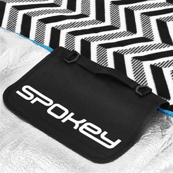 Spokey Tæppe Picnic Zigzag Sort 210 x 180 cm