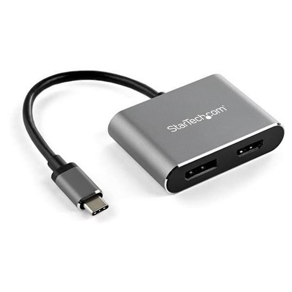 Startech Usb-c Multiport Video Adapter To Hdmi/displayport Sort Sort, Grå