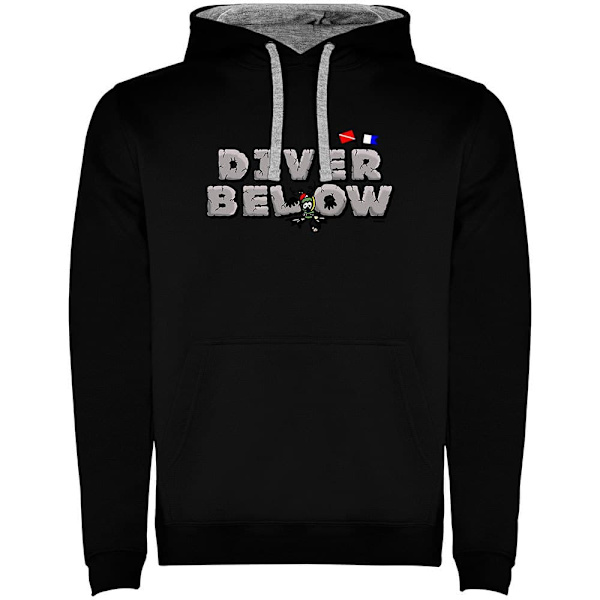 Kruskis Diver Below Two-colour Hættetrøje Sort M Mand