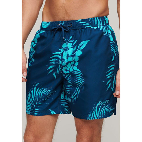 Superdry Hawaiian Print 17´´ Badbyxor Blå S Man