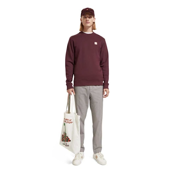 Scotch & Soda Sweatshirt Badge Rød L Mand