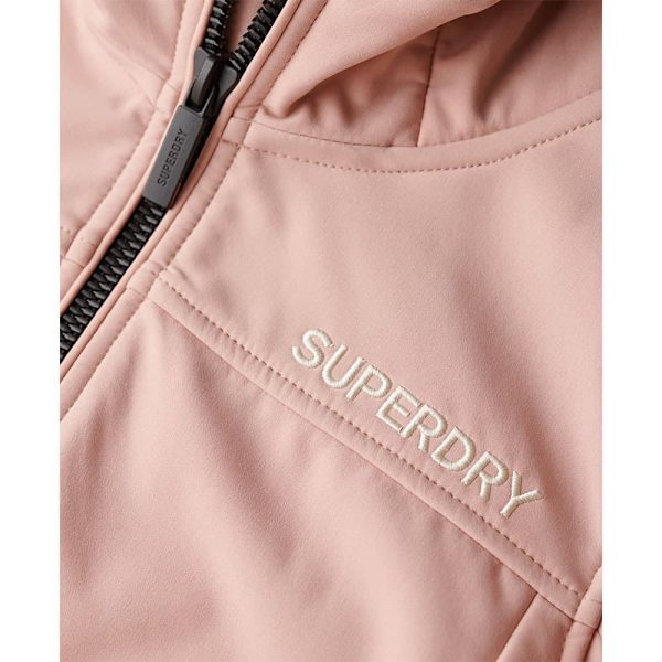 Superdry Soft Shell Trekker Jakke Rosa L Kvinde