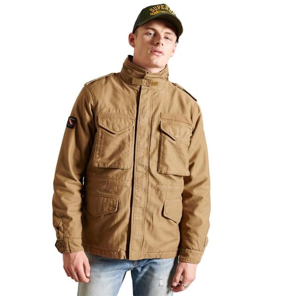 Superdry Jakke M65 Borg Beige S Mand