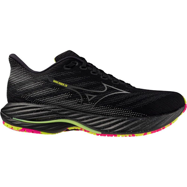 Mizuno Wave Rider 28 Unisex Løbesko Sort EU 37 Mand