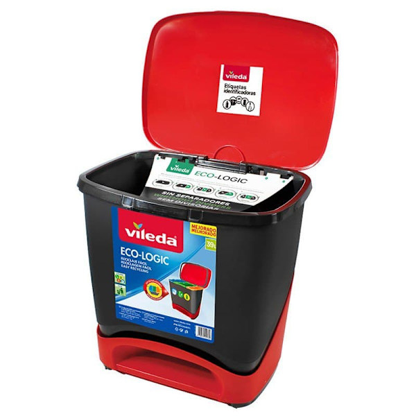 Vileda Kompakt Genbrugsbeholder 142239 Sort