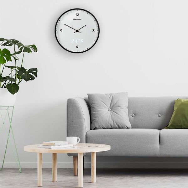 Bresser Vægur Mytime Ledsec Hvid