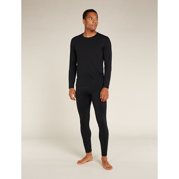 Icebreaker Merino Core Heavyweight Langærmet Baselayer Sort L Mand