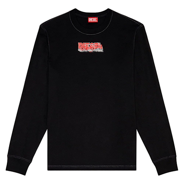 Diesel Langærmet T-shirt Just K2 Sort L Mand