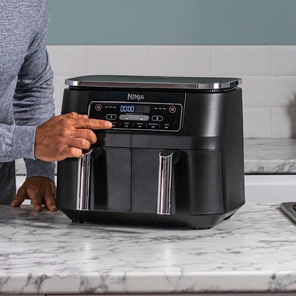 Ninja Air Fryer Af300eu 2x3.8 L Sort 3.8 Liters / EU Plug