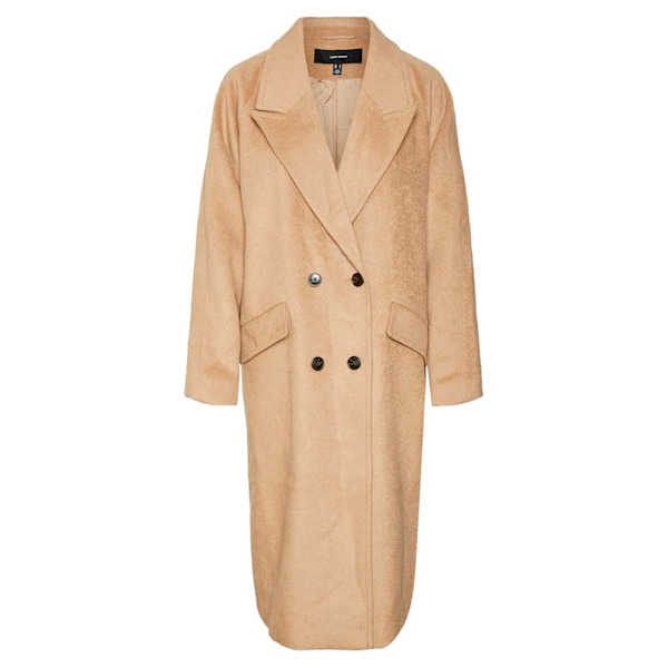 Vero Moda Harper Long Frakke Brun S Kvinde