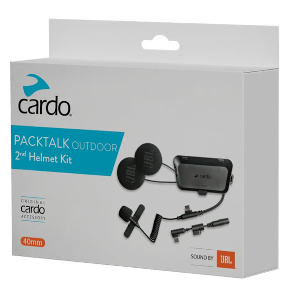 Cardo Packtalk Outdoor 2nd Helmet Kit Sort