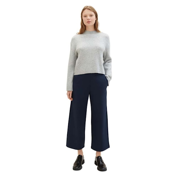 Tom Tailor 1042304 Easy Culotte Byxor Blå M Kvinna