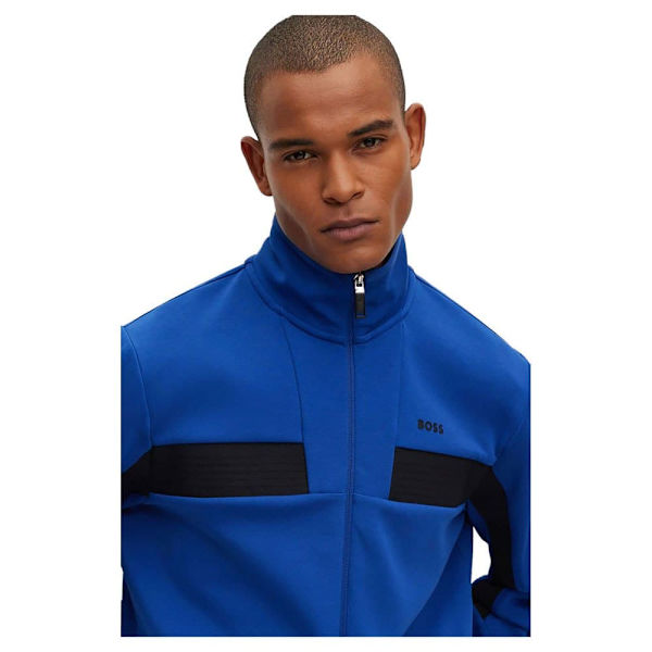 Boss Skaz 1 10250371 Sweatshirt Med Lynlås Blå M Mand