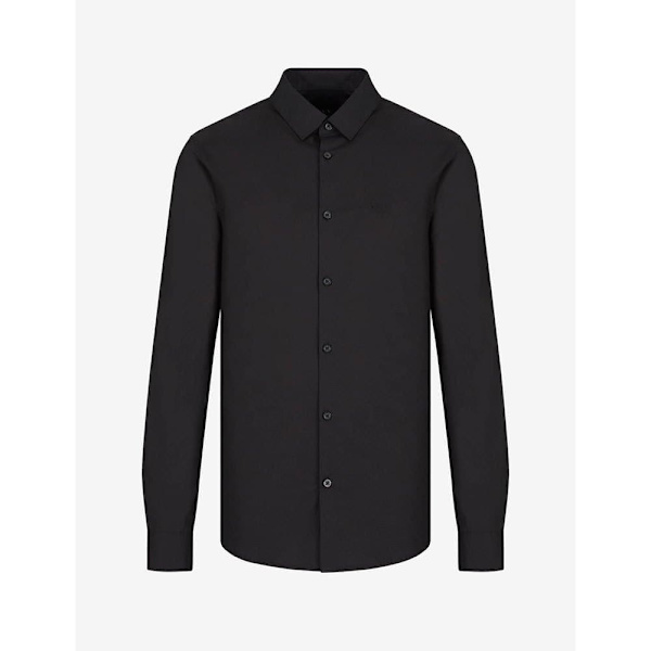 Armani Exchange 8nzc31_zn28z Skjorte Med Lange ærmer Sort M Mand