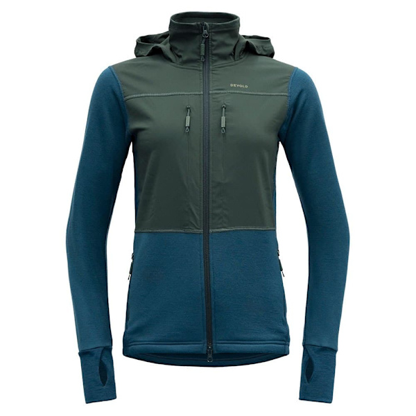 Devold Of Norway Herøy Hybrid Merino Jakke Grøn XS Kvinde