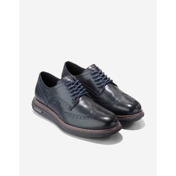 Cole Haan Originalgrand Remastered Wingtip Oxfords Sko Blå EU 42 Mand