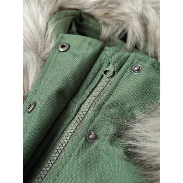 Name It Milla Long Parka Grönt 8 Years Flicka