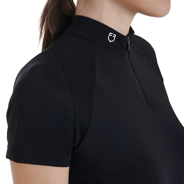 Equestro Technical Zip Kortærmet Polo  S
