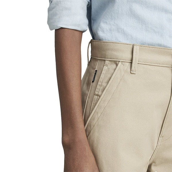 G-star Boyfriend Tapered Chinobyxor Beige 27 Kvinna