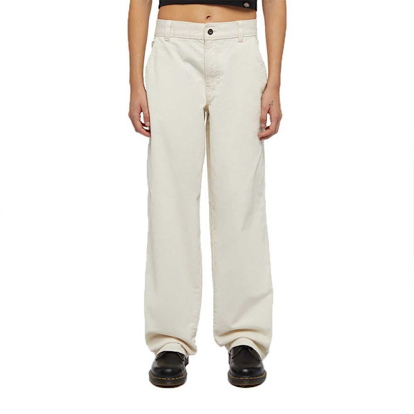 Dickies Corduroy Carpenter Byxor Vit,Grå 28 / Regular Kvinna