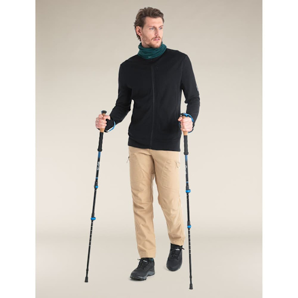 Icebreaker Merino 260 Quantum Iv Sweatshirt Med Lynlås Sort XL Mand