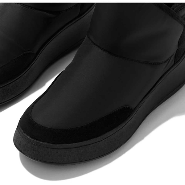 Fitflop Støvler F-mode Biofleece Nylon Sort EU 38 Kvinde