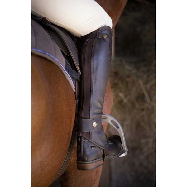 Equitheme Halva Kap Leather Soft Grönt M / Regular