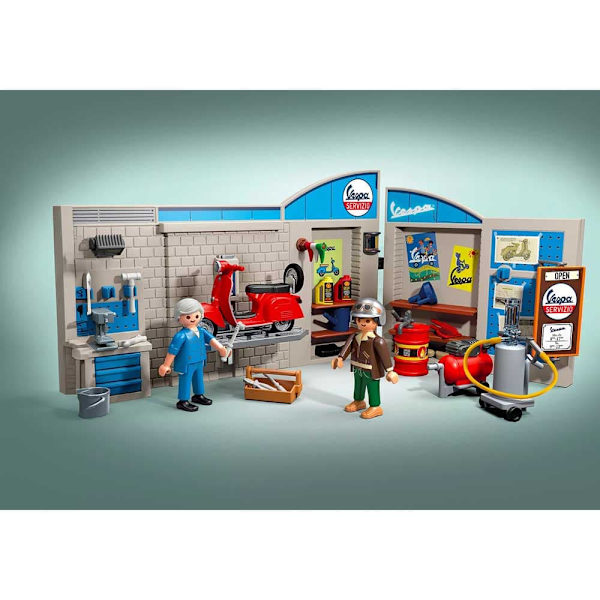 Playmobil Vespa Workshop Retro 60-luku
