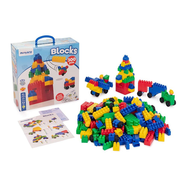 Miniland Byggspel Blocks 304 Enheter Flerfärgad