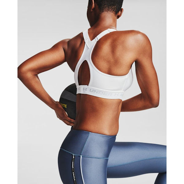 Under Armour Sports-bh Med Høj Effekt Crossback Hvid 40 / D Kvinde