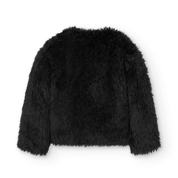 Boboli Fur Jakke Sort 6 Years